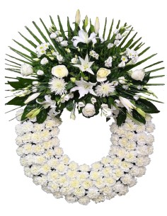 Corona Floral Blanca