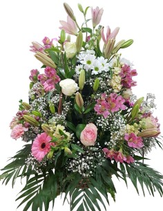 Cesta Flores kitty 2