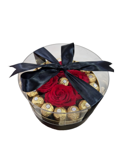 Caja Premium Rosas y Ferrero 2
